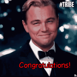 Congratulations Funny Leonardo DiCaprio Cheers GIF