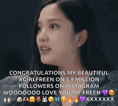Congratulations Girlfreen 3.9 Million Instagram Followers GIF