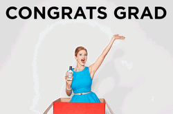 Congratulations Graduate Girl From The Box GIF