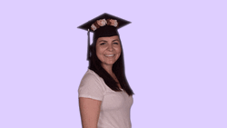 Congratulations Graduate Happy Woman Throwing Cap GIF