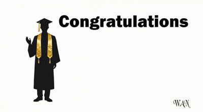 Congratulations Graduate Silhouette GIF