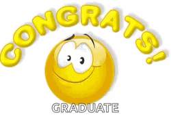 Congratulations Graduate Smiley Emoji Thumbs Up GIF