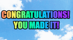 Congratulations Graduate You Made It Throwing Mortarboard GIF