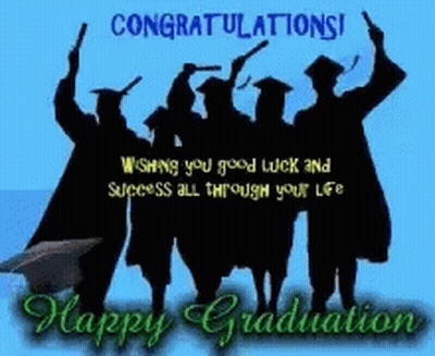 Congratulations Graduation Wishing Success GIF