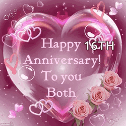 Congratulations Happy 16Th Wedding Anniversary GIF