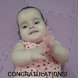 Congratulations Happy Clapping Baby GIF