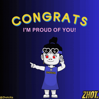 Congratulations I 'M Proud Of You With A Girl Wearing Sunglasses GIF