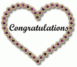 Congratulations Inside Animated Heart GIF