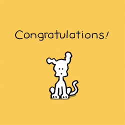 Congratulations On Your Engagement White Dog GIF