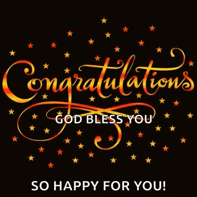 Congratulations So Happy God Bless You Black Stars GIF