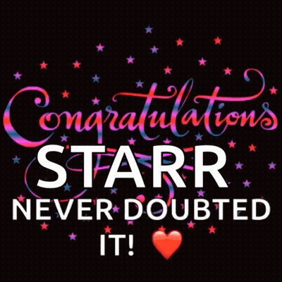 Congratulations Starr Never Doubted It With Heart GIF