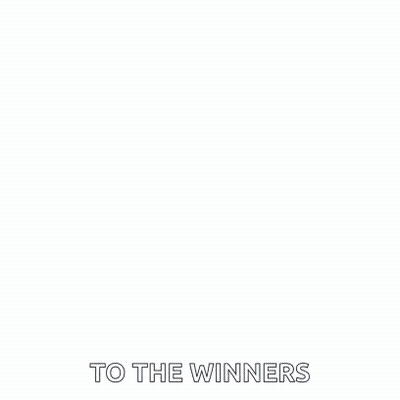 Congratulations To The Winners With Blue And White Fireworks GIF