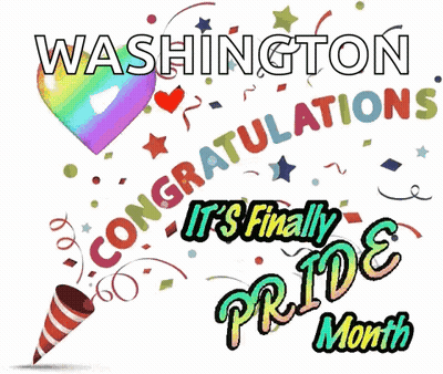 Congratulations Washington It's Finally Pride Month GIF