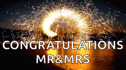 Congratulations Wedding Fireworks GIF