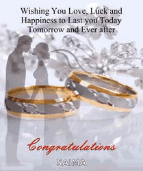 Congratulations Wedding Saima GIF