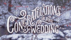 Congratulations Wedding Snowy GIF