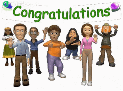 Congratulations With Animated People GIF