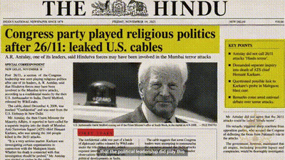 Congress Party Played Religious Politics After 26/11 Leaked US Cables GIF