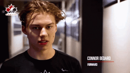 Connor Bedard Forward Interview GIF