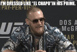 Conor McGregor Dressed Like El Chapo GIF