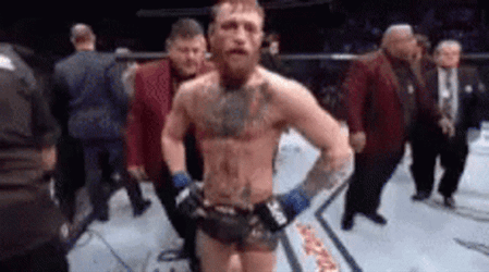 Conor Mcgregor Walk After Fight GIF