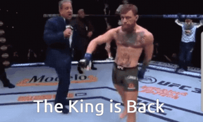 Conor Mcgregor Walk As King Is Back GIF