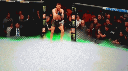 Conor Mcgregor Walk Inside The Ring GIF