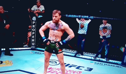 Conor Mcgregor Walk Proud Inside The Ring GIF