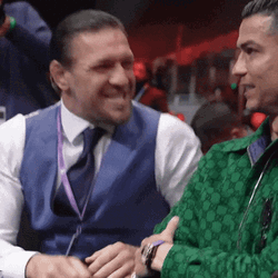 Conor McGregor Yapping Cristiano Ronaldo Nonchalant GIF