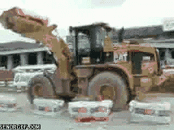 Construction Excavator Truck Fail GIF