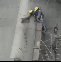 Construction Scaffold Fail GIF