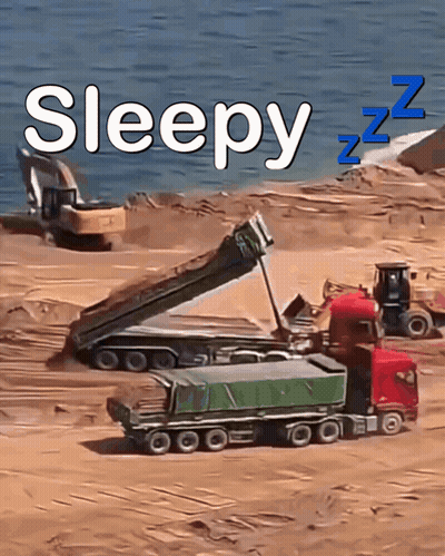 Construction Site Saying Sleepy GIF