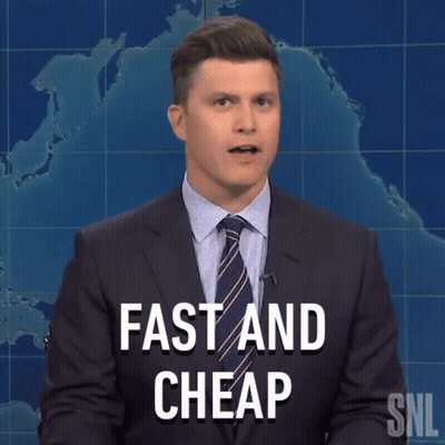 Construction Worker Holding Shovel In Front Of Sign Saying When The PUBG GIF