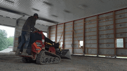Construction Worker Mini Compact Track Loader GIF