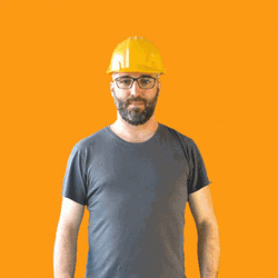 Construction Worker Wrong PPE GIF