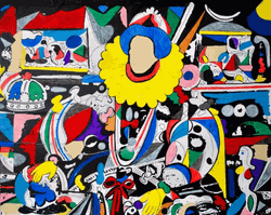 Contemporary Colorful Queen Fine Art GIF