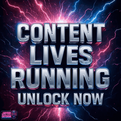 Content Lives Running Unlock Now Sign GIF