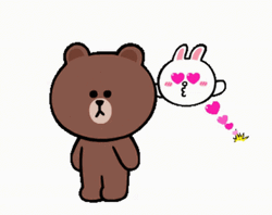 Cony And Brown Back Lift GIF