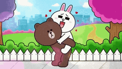 Cony And Brown Date GIF