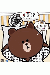 Cony And Brown Dreaming GIF