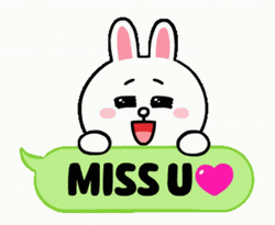 Cony And Brown Miss U GIF