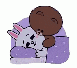 Cony Bear Good Night Kiss GIF
