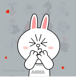 Cony Flying Kiss Anna GIF