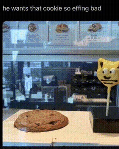 Cookie And Lollipop He Wants That Cookie So Effing Bad GIF