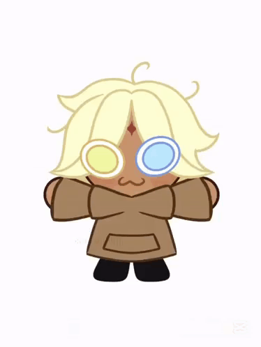 Cookie From Video Game In Hoodie And Glasses Making Funny Face GIF