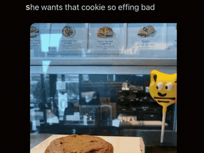 Cookie Lollipop She Wants That Cookie So Effing Bad GIF