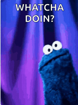 Cookie Monster Awkward GIF