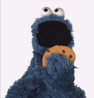 Cookie Monster Paw Holding Cookie GIF