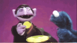 Cookie Monster With Count Von Count