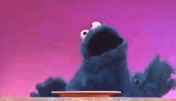 Cookie Monster Yummy Dance GIF